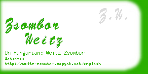 zsombor weitz business card